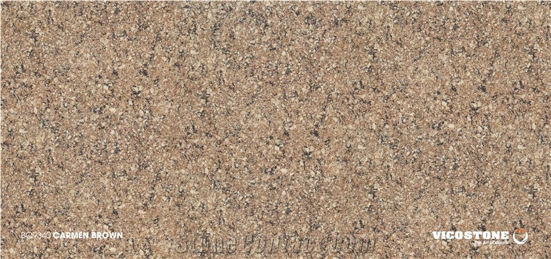 Carmen Brown Quartz Island Countertop Vicostone Bq9340
