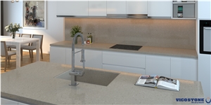 Cendre Quartz Slab Vicostone Bq8805