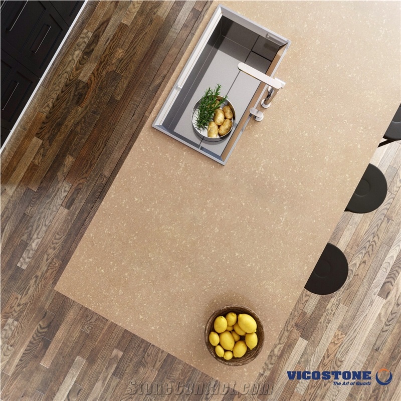 Jura Brown Quartz Slab Vicostone Bq8435