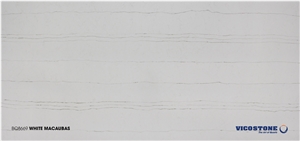 Quartz Bathroom Vicostone Bq8669 White Macaubas