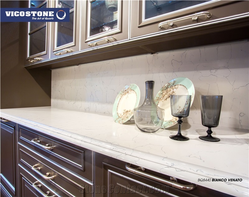 Quartz Countertop Vicostone Bq8440 Bianco Venato
