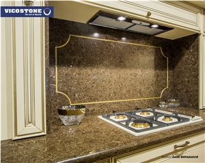 Quartz Countertop Vicostone Bq8560 Dark Emparador