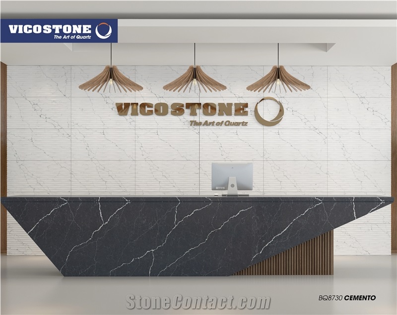 Quartz Countertop Vicostone Bq8730 Cemento