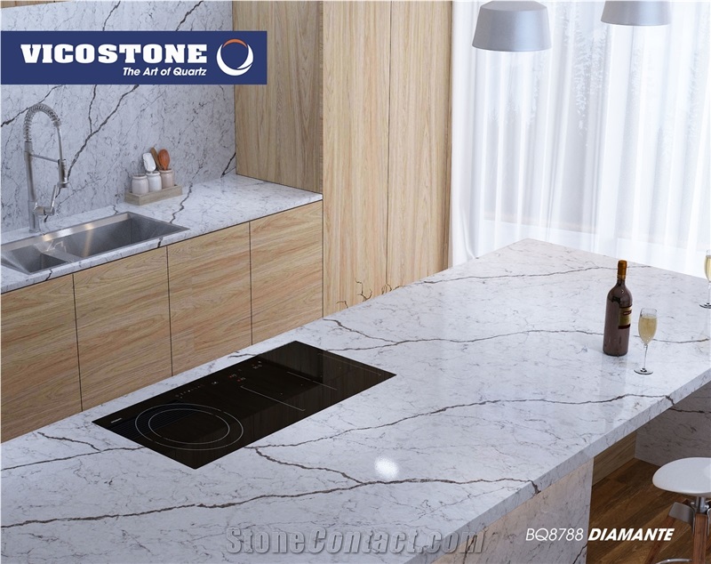 Quartz Countertop Vicostone Bq8788 Diamante
