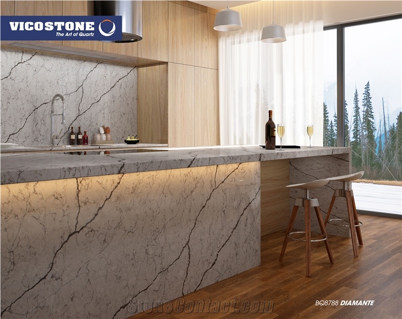 Quartz Countertop Vicostone Bq8788 Diamante