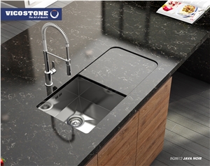 Quartz Countertop Vicostone Bq8812 Java Noir