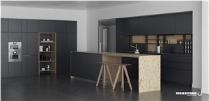 Quartz Countertop Vicostone Bq9310 Silver Sea