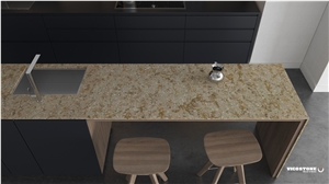Quartz Countertop Vicostone Bq9310 Silver Sea