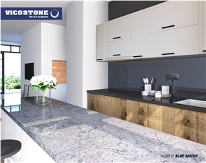 Quartz Kitchen Countertop, Island Top Vicostone