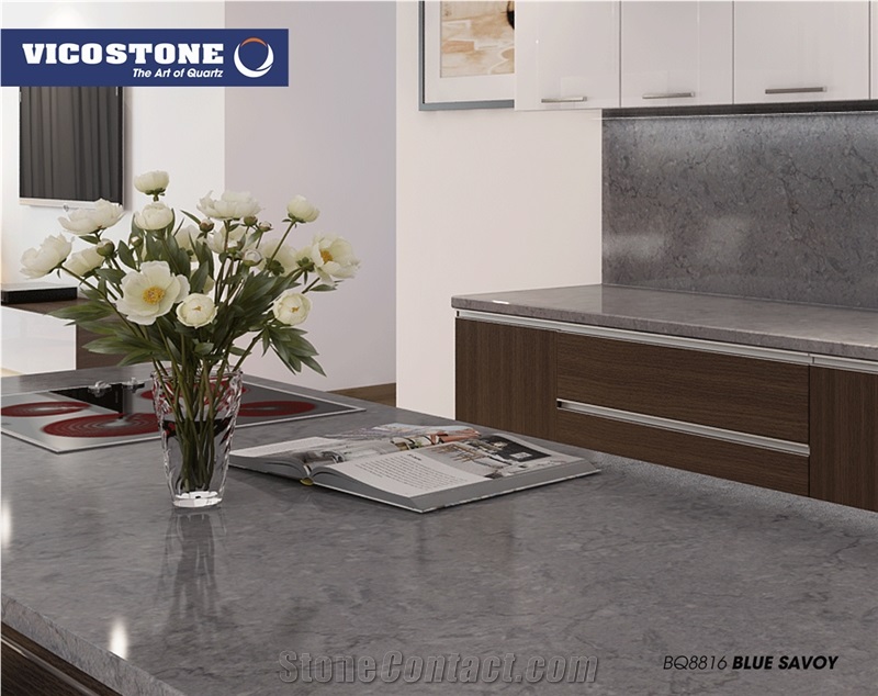 Quartz Kitchen Countertop, Island Top Vicostone