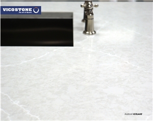 Quartz Kitchen Countertop Vicostone Bq8668 Icelake