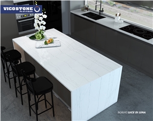 Quartz Kitchen Countertop Vicostone Bq8690 Luce Di Luna