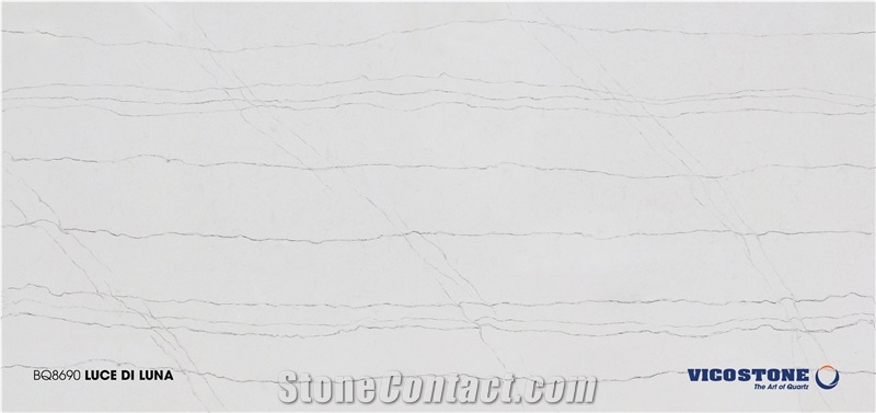 Quartz Kitchen Countertop Vicostone Bq8690 Luce Di Luna