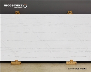 Quartz Kitchen Countertop Vicostone Bq8690 Luce Di Luna