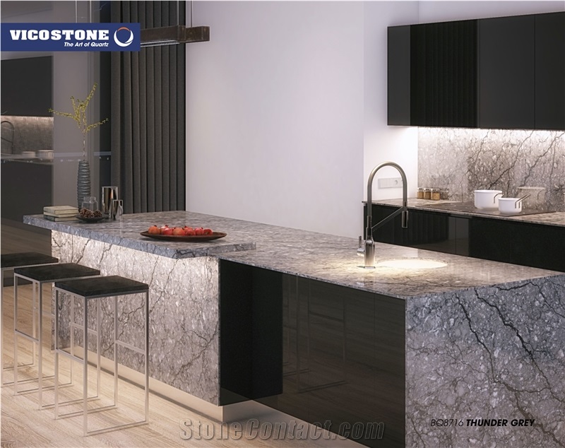 Thunder Grey Quartz Vicostone Bq8716
