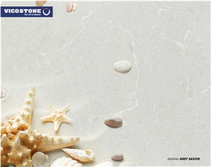 Vicostone Bq8446 Grey Savoie Quartz Table Tops