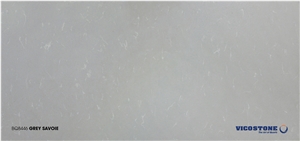 Vicostone Bq8446 Grey Savoie Quartz Table Tops