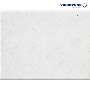 White Quartz Island Countertop Vicostone Bq2088