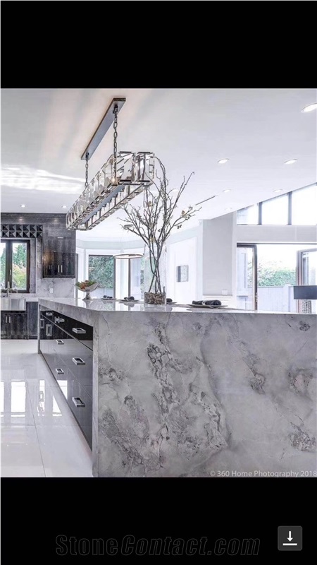 Brazil Supper White Quartzite Stone in Stock Block
