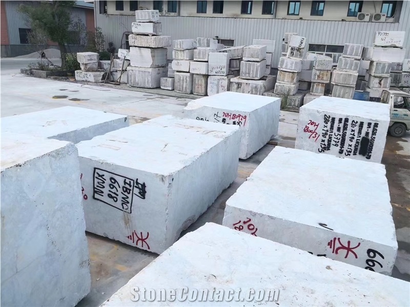 Brazil Supper White Quartzite Stone in Stock Block