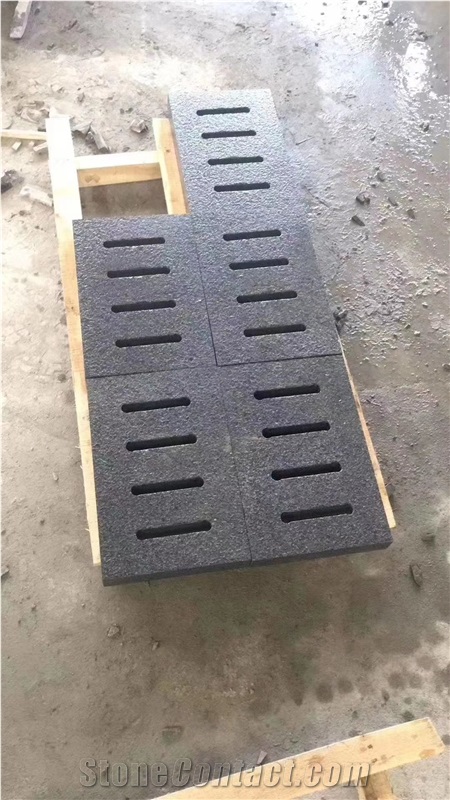 Dark Grey Granite Pool Tiles