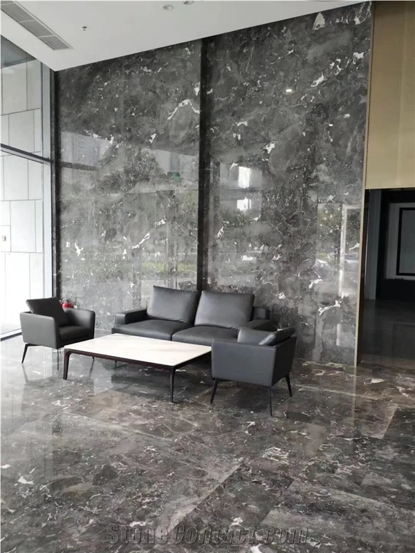Romantic Grey Marble Vanity Top