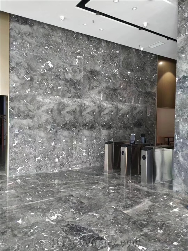 Romantic Grey Marble Vanity Top