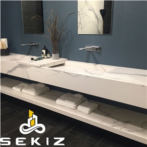 White Marble Sink, Custom Wash Basin