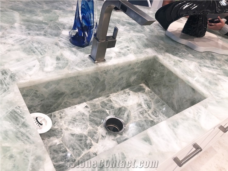 Custom Quartz Bar Top Kitchen Island Tops