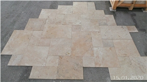 Classic Travertine Tumbled French Pattern