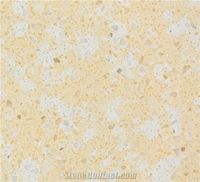 Beige Colour Quartz Stone Slabs