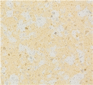 Beige Colour Quartz Stone Slabs