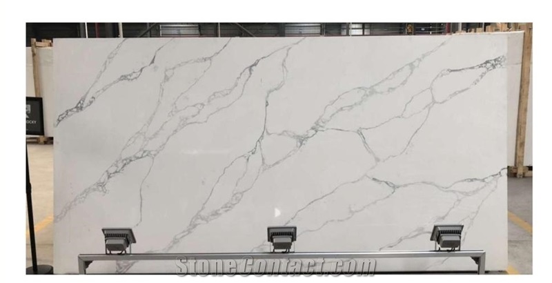 Carrara Polished Surface Quartz Stone