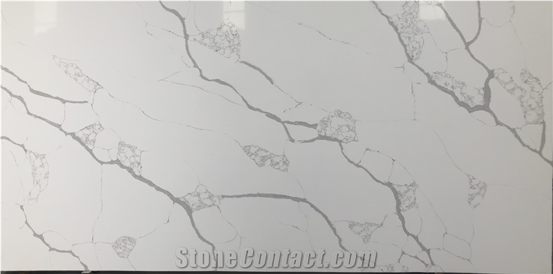 Carrara Polished Surface Quartz Stone