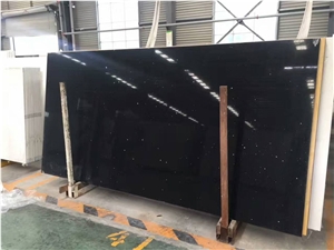 Galaxy Black Quartz Stone for Countertop