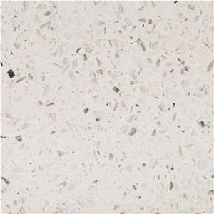 Galaxy White Monochrome Quartz Stone Slabs