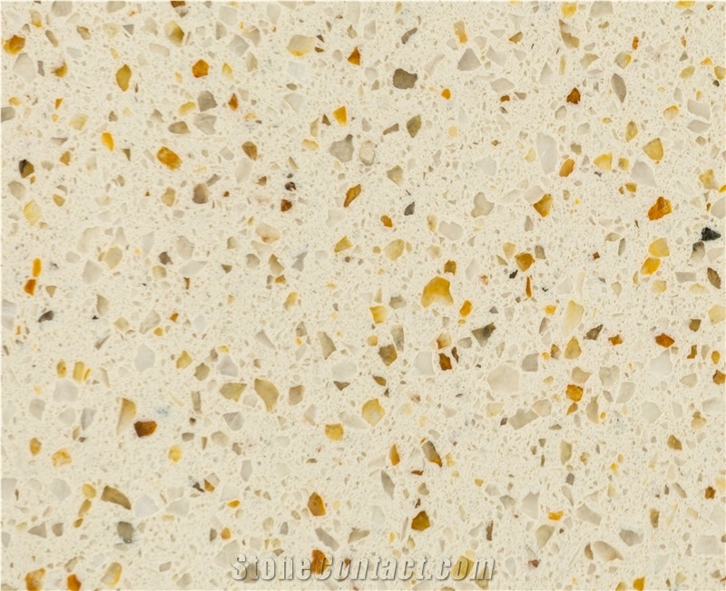 Gold Monochome Quartz Slabs
