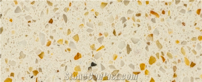 Gold Monochome Quartz Slabs