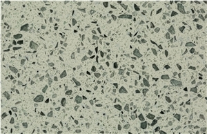 Light Green Multi Color Quartz Slabs