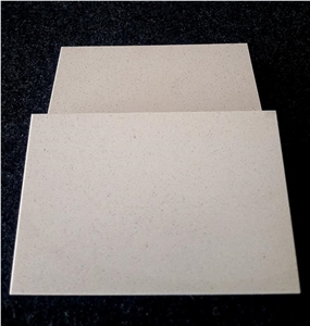 Light Grey Solid Color Quartz Stone