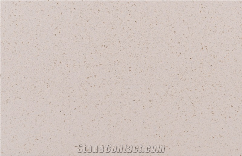 Light Sand Pink Monochrome Quartz Slabs