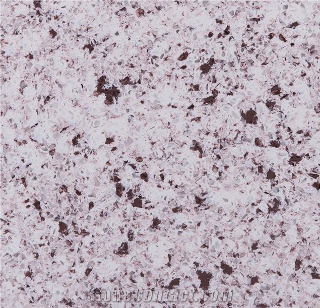 Maroon Multi Color Quartz Slabs