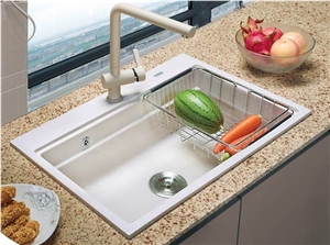 Monochromatic Series Quartz Stone Kitchen Countertops