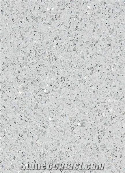 Monochrome Polished Surface Quartz Stone