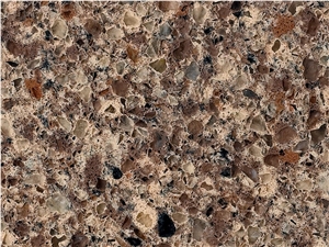 Multi Colour Brown 2113 Quartz Stone Slabs