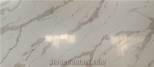 New Gold Calacatta Quartz Stone Slabs