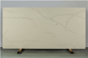 Polished Surface Carrara Quartz Stone Slabs