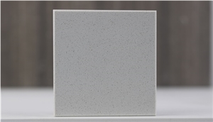 Pure Silver Color Quartz Stone Slabs