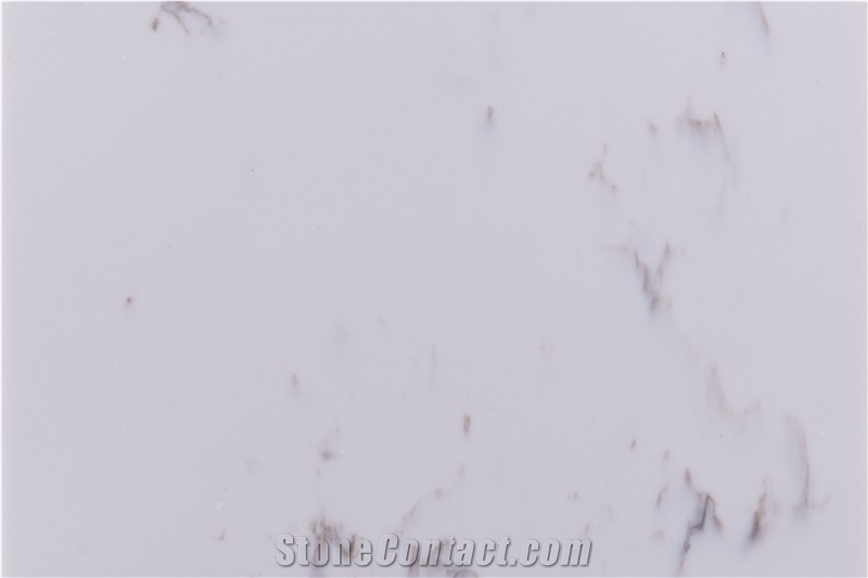 Semi White Pattern Quartz Slab Zd-8113