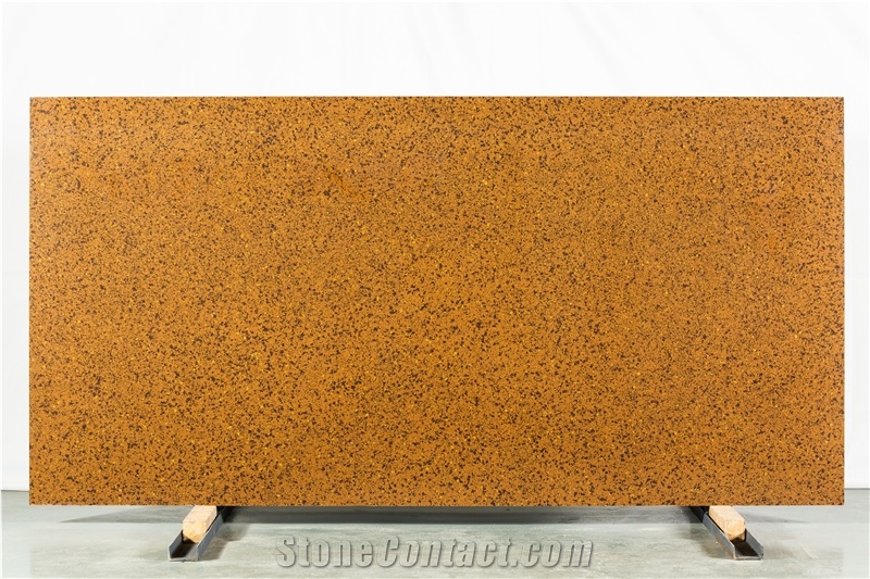 Solid Brown Quartz Slabs